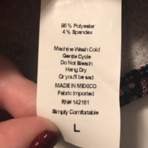 Lularoe Cassie Pencil Skirt, L, geometric pattern - Picture 5 of 5